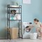 Over-The-Toilet Storage Rack 3-Tier with Anti-Tip Kit | 63.6" Tall Bathroom Organizer | Heavy-Duty Metal Frame, 30lb/Shelf, Multi-Room Freestanding Cabinet (Brown)